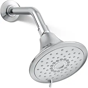 Kohler K-22169-G-CP Forte 1.75 GPM Multifunction Showerhead with Katalyst Air-Induction Technology, Polished Chrome