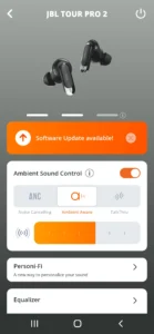 JBL Tour Pro 2 App