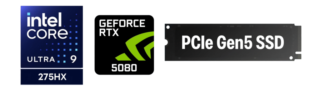 Intel Core Ultra 9 275HX and RTX 5080