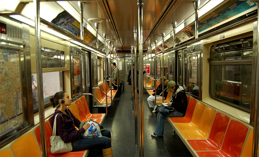 in the train