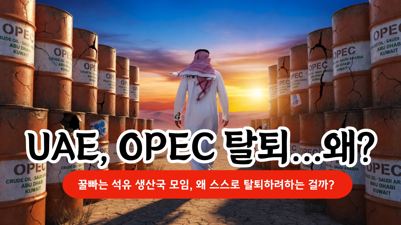 UAE, OPEC 탈퇴...왜? 꿀빠는 석유 생산국 모임, 왜 스스로 탈퇴하려하는 걸까?